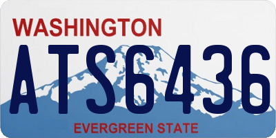 WA license plate ATS6436