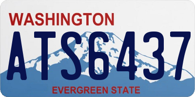 WA license plate ATS6437