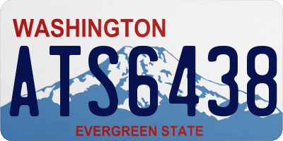 WA license plate ATS6438