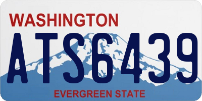 WA license plate ATS6439