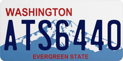 WA license plate ATS6440