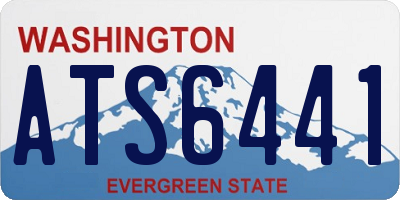 WA license plate ATS6441