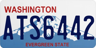 WA license plate ATS6442