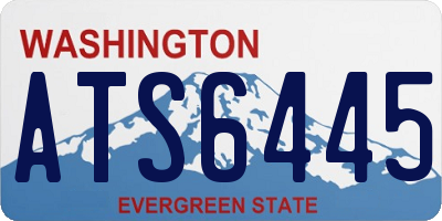 WA license plate ATS6445