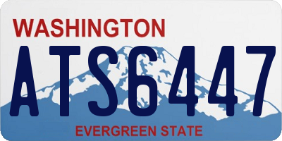 WA license plate ATS6447