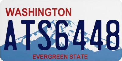 WA license plate ATS6448
