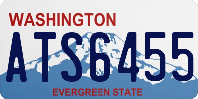 WA license plate ATS6455
