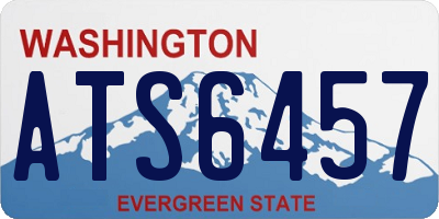 WA license plate ATS6457