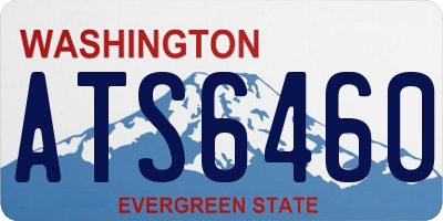 WA license plate ATS6460