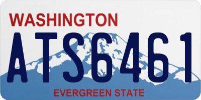 WA license plate ATS6461