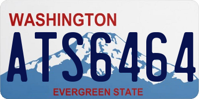 WA license plate ATS6464