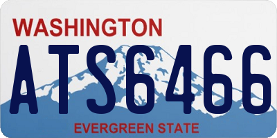 WA license plate ATS6466