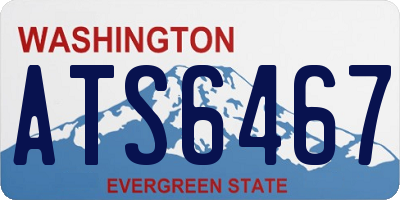 WA license plate ATS6467