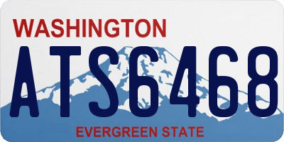 WA license plate ATS6468