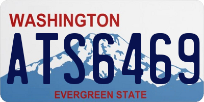 WA license plate ATS6469