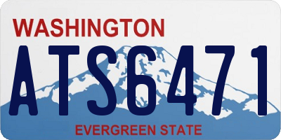 WA license plate ATS6471