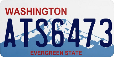 WA license plate ATS6473