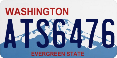 WA license plate ATS6476