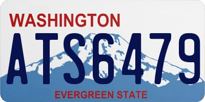 WA license plate ATS6479