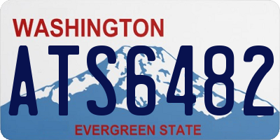 WA license plate ATS6482