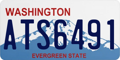 WA license plate ATS6491