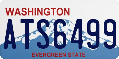 WA license plate ATS6499