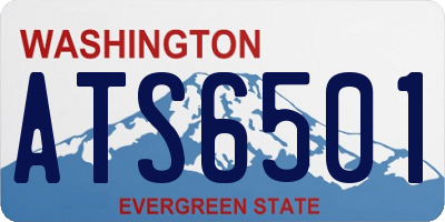 WA license plate ATS6501