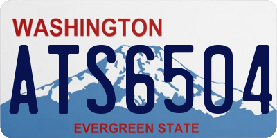 WA license plate ATS6504