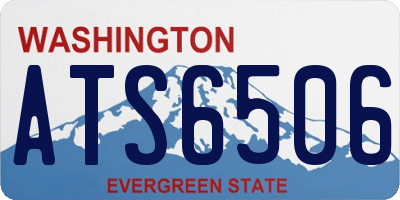 WA license plate ATS6506