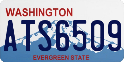 WA license plate ATS6509