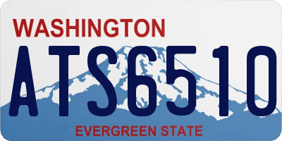 WA license plate ATS6510