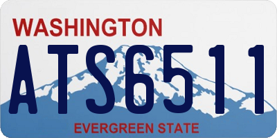 WA license plate ATS6511