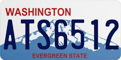 WA license plate ATS6512