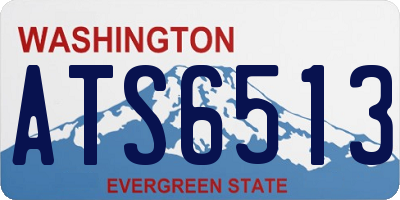 WA license plate ATS6513