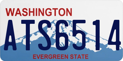 WA license plate ATS6514