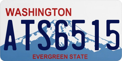 WA license plate ATS6515