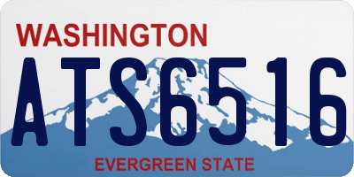 WA license plate ATS6516