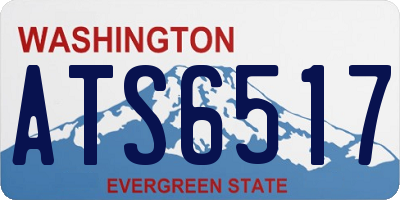 WA license plate ATS6517