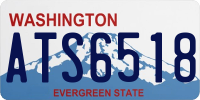 WA license plate ATS6518