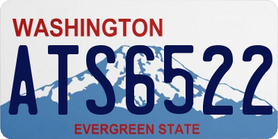 WA license plate ATS6522