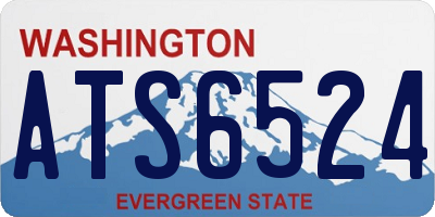 WA license plate ATS6524