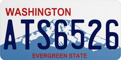 WA license plate ATS6526