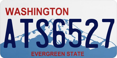 WA license plate ATS6527
