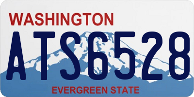 WA license plate ATS6528