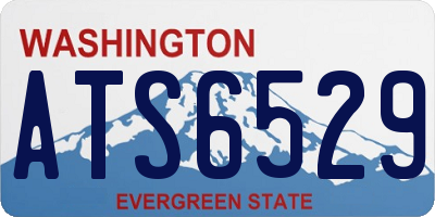 WA license plate ATS6529