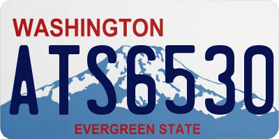 WA license plate ATS6530