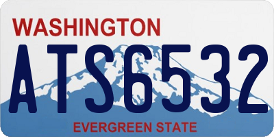 WA license plate ATS6532