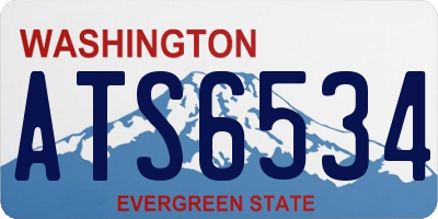 WA license plate ATS6534