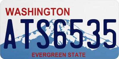 WA license plate ATS6535