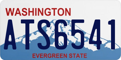 WA license plate ATS6541